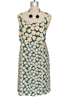 Diane Von Furstenberg For Target Yellow Poppy Mini Dress Size 24